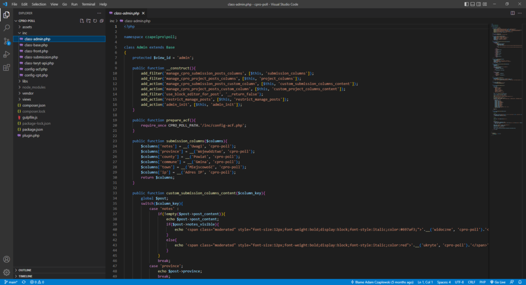 Głosowanie na projekty obywatelskie – WordPress